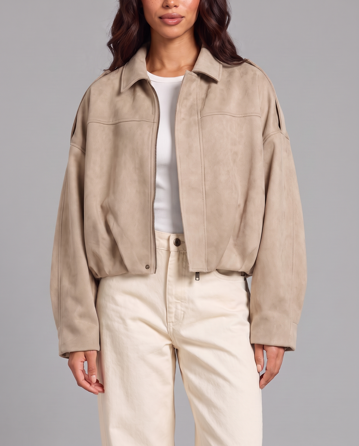 Beige front